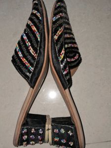 Beaded Mule Slides