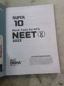 Neet Mock Test Paper