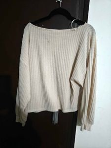 Ribbed Knit sweater tag