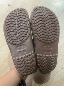 Brown Crocs Classic Clogs