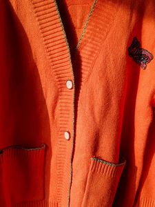 Cozy Carrot Orange Cardigan