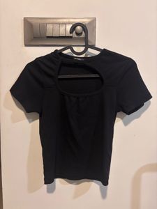 Black Cutout Top