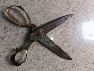 Vintage Brass Handled Scissors