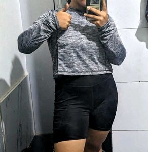 Rigo Active Crop Full Sleeves Tshirt