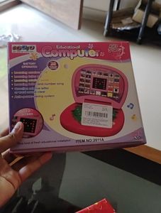 Kids Pink Educational Toy Laptop