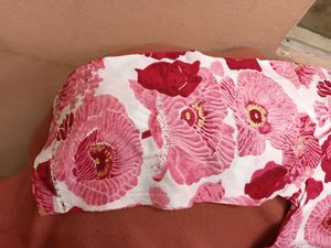 BrandNewElegant Red(Rose Shade) Floral Print Ku