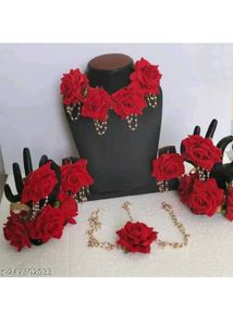 Red Rose Jewelry Set