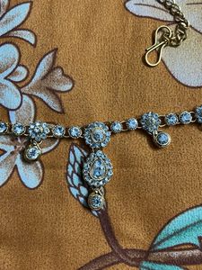 Crystal Stone Studded Golden Kamarbadh