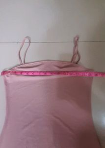 Peach Color Summer Dress