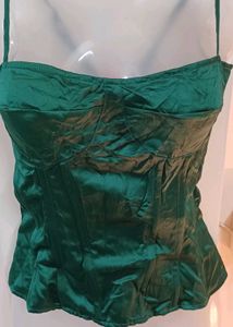 Emerald Green Corset Top