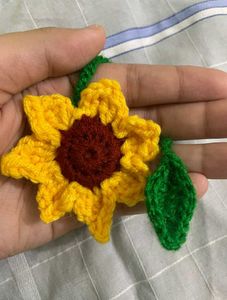 Crochet Sunflower Keychains