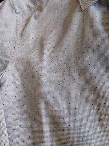 Sky Blue Small Check Print Shirt