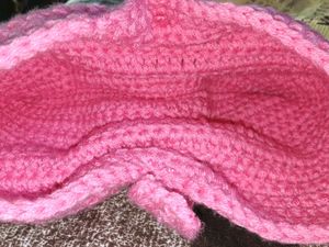 Pink Crochet Bow Bag