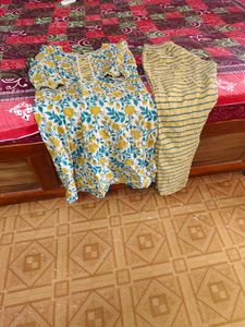 Cotton Kurta Pant Set