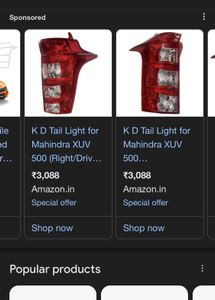 Mahindra XUV 500 Left Side Tail Light