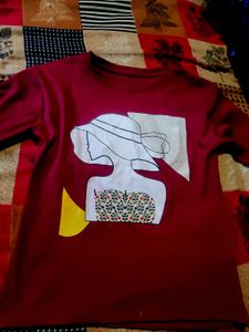 Maroon Graphic Tee