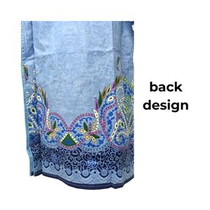 Blue Embroidered Shalwar Kameez