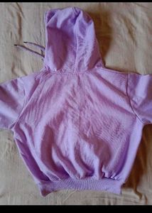 Fleece Crop Hood Jacket