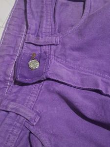 Purple Flare Leg Pants