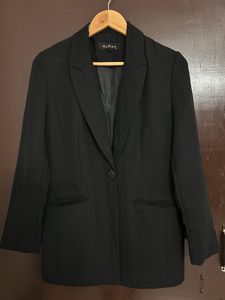 Black Blazer Structured