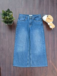 Wide Leg Denim Jeans