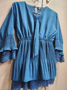 Navy Blue Party Wear Top