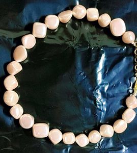 Peach Stone Necklace