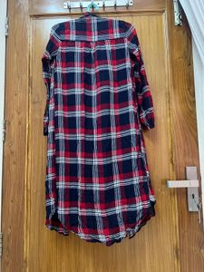Checkered Long Shrug