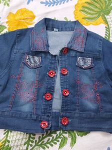 Denim Jacket For Kid Girls