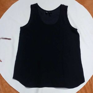 Mango Suit Black Sleeveless Top