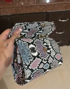 Snakeskin Chain Bag