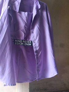 Cute Lavender Crop Top