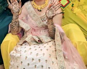 Elegant Peach Lehenga Choli Set