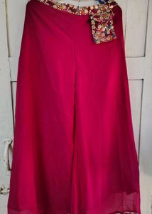 😍Crop top plazzo dupatta set indo western