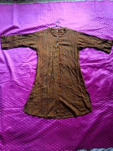 Vintage Brown Tunic Top