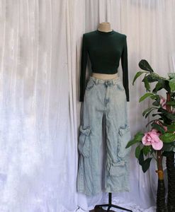 High Rise Wide Leg Jeans