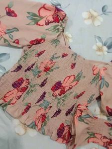 Floral Smocked Top