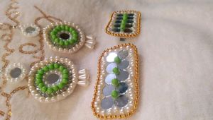 Hair Pin And Earrings