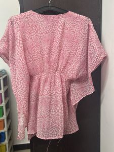 Pink Patterned Top