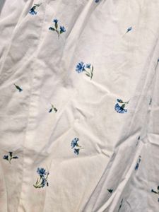 H&amp;M White Short Sleeveless Dress