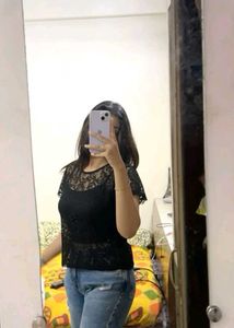 Elegant Black Lace Top