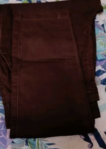 Brown Cotton pants