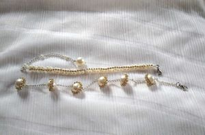 Elegant Pearl &amp; Crystal Chain Bracelet
