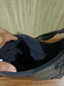 Black Crocodile Shoulder Bag