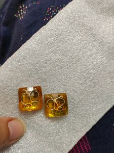 Yellow Pair Of Earrings