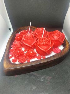 Rose Heart Candle Display
