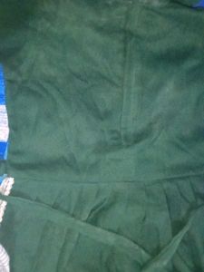 Elegant Green Embroidered Outfit
