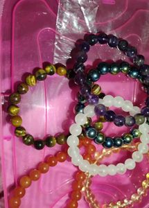 Carnelian crystal bracelet