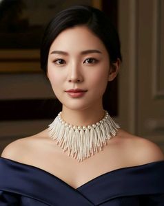 ODETTE Pearl Waterfall Necklace