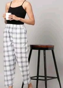 Checked Casual Pants